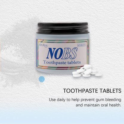 Chewable Toothpaste Tablets Remove Stains Brightening Teeth Gums Mint Flavor Travel Friendly Fresh Breath Solid Dental Tablets